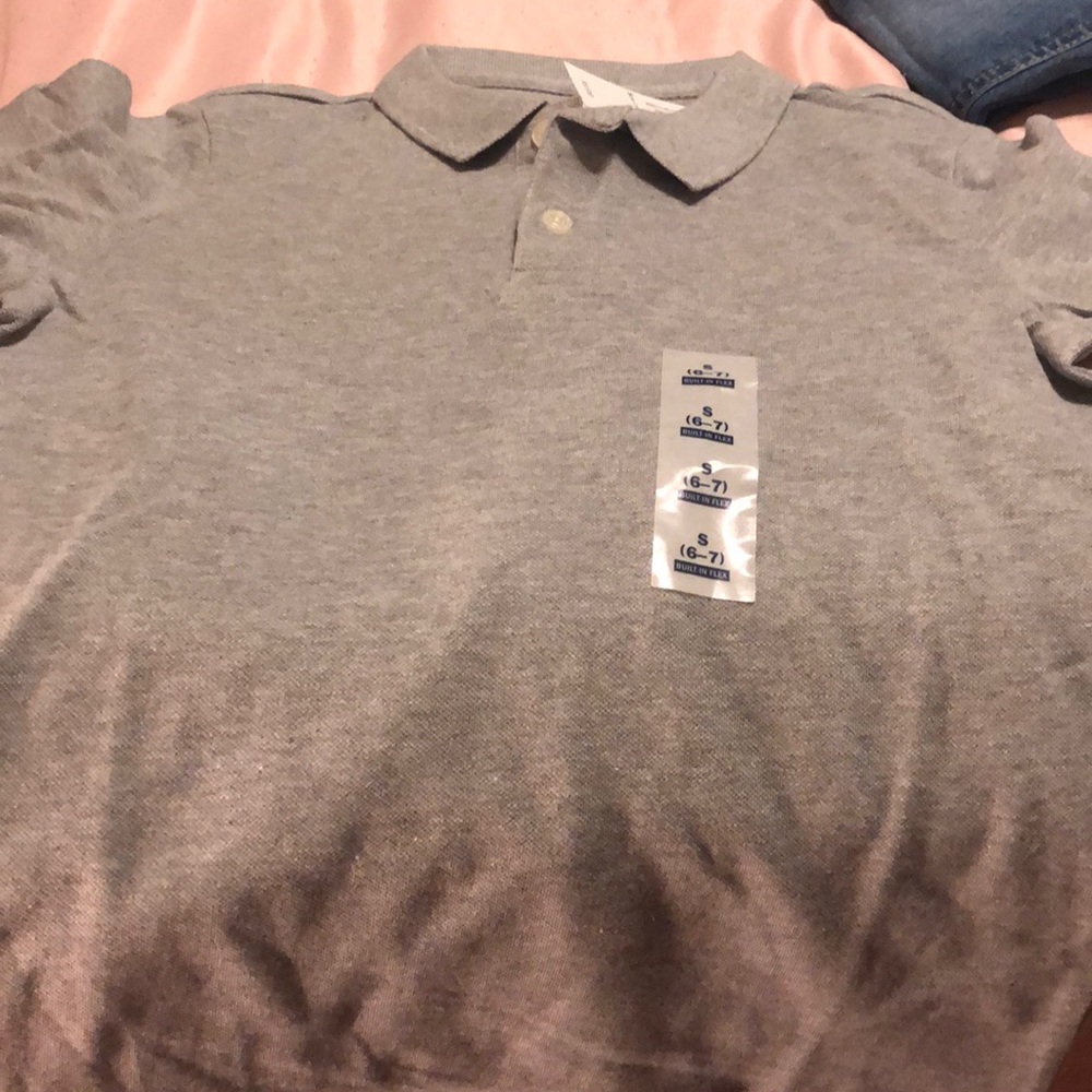 Old Navy Heather Gray Uniform Shirt